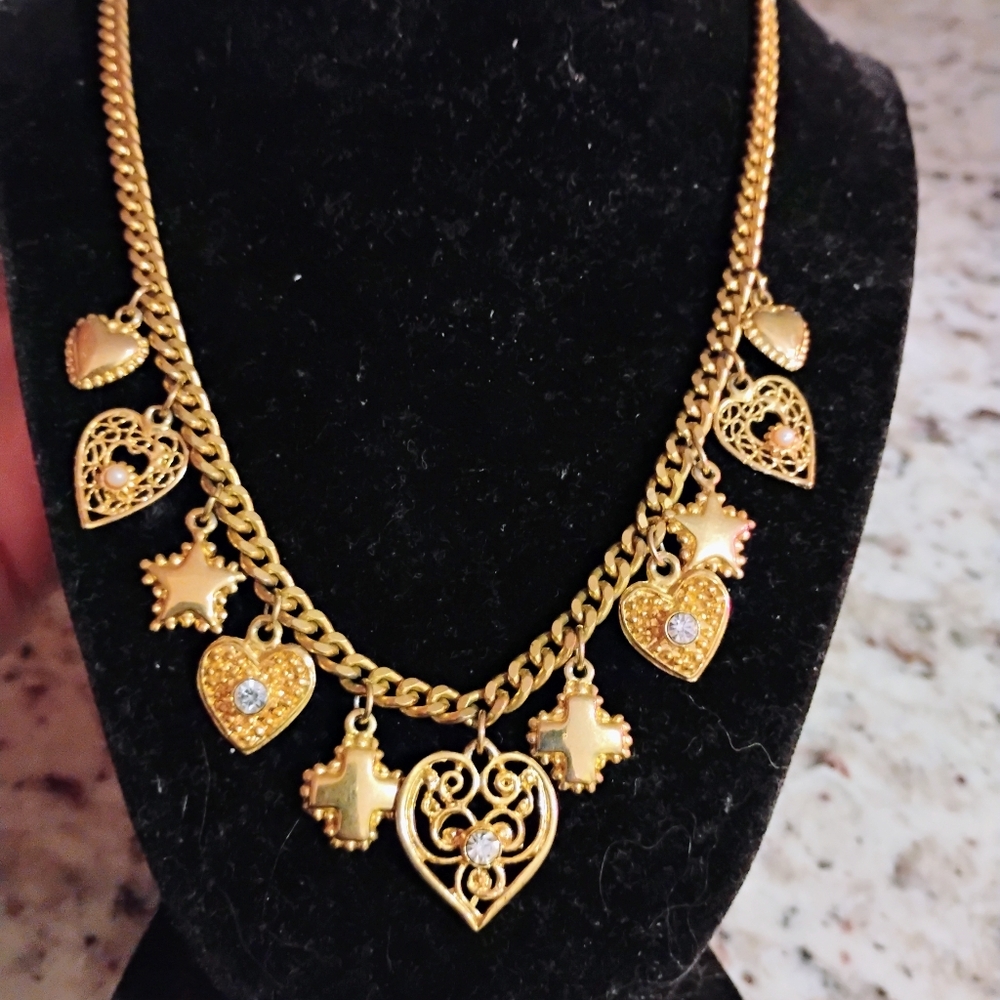 VINTAGE Gold Plated Necklace - Picture 10 of 12